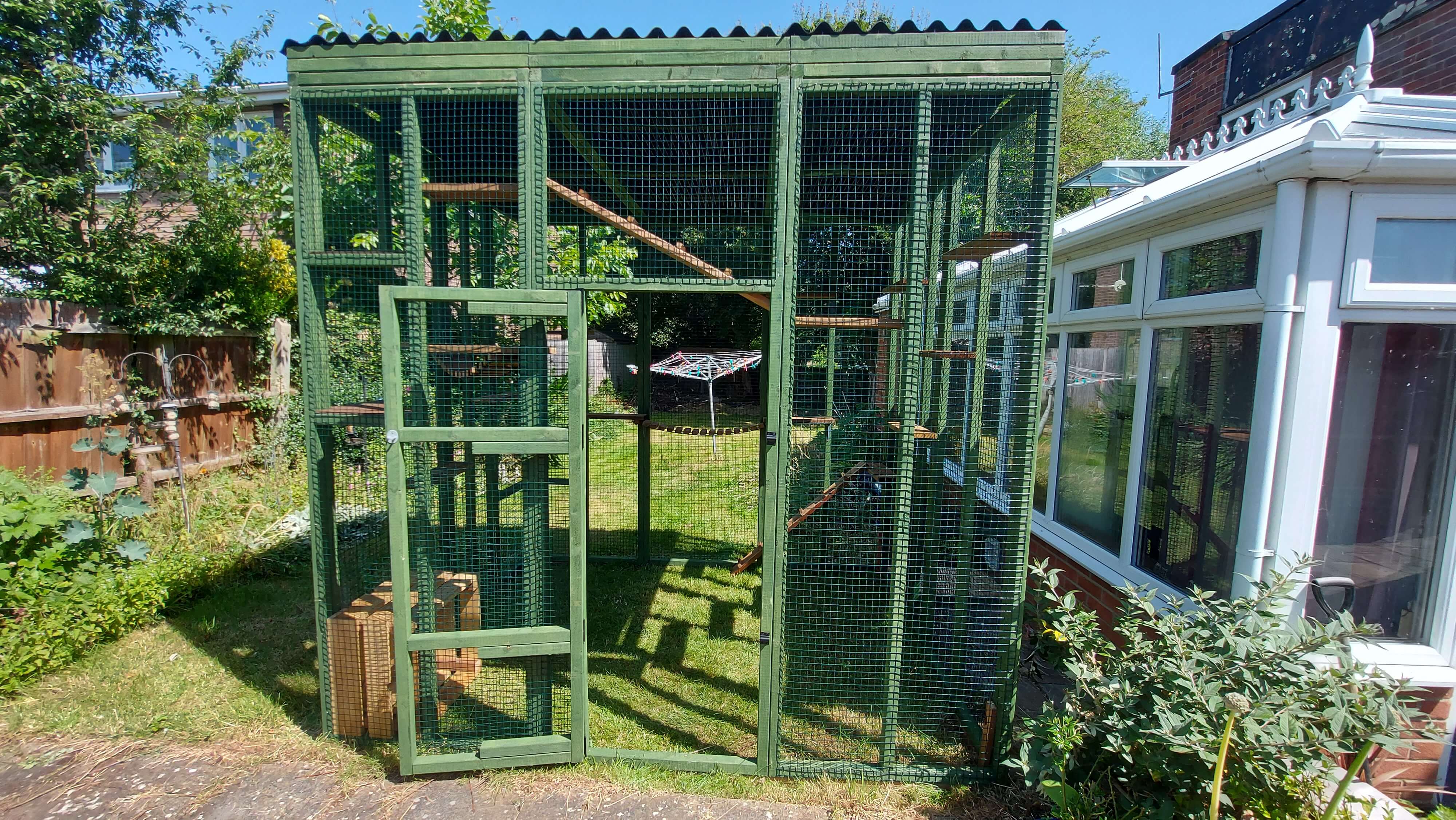 Green Painted Catio