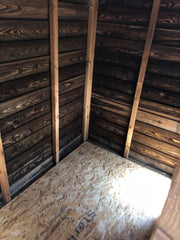 Enclosed Wooden Waterproof Dog Shelter With outside Exercise Run