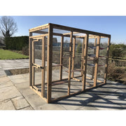 Free Standing 6x4 Cat Run - Freestanding Frame with Optional Shelves & Roof
