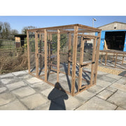 Free Standing 6x4 Cat Run - Freestanding Frame with Optional Shelves & Roof