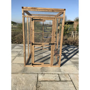 Free Standing 6x4 Cat Run - Freestanding Frame with Optional Shelves & Roof