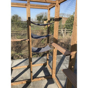 Free Standing 6x4 Cat Run - Freestanding Frame with Optional Shelves & Roof