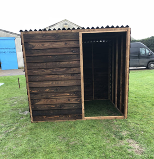 Animal Field Shelter With Front Panelling
