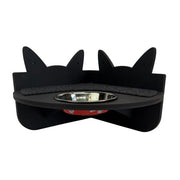 Hand and Natural Indoor Cat Corner Shelf with feeding bowl