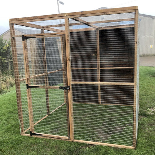 Fully Boarded Waterproof Aviary Run