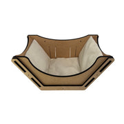Hand and Natural Cat Sleeping Box