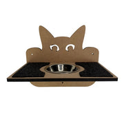 Hand and Natural Double Shelf with Feeding Bowl