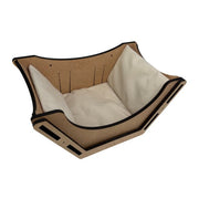 Hand and Natural Cat Sleeping Box