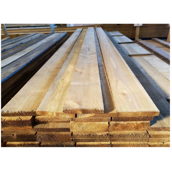 Wooden Gravel Board Treated Timber 150mm x 22mm (6x1 Inch) 2. Long Pack of 6