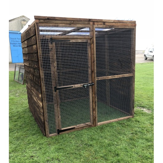 Waterproof Chicken Run 6ft x 6ft 16G Fox Proof Dog Enclosure