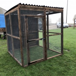 Free Standing Waterproof Chicken Run / Bird Aviary 6ft x 6ft 16G
