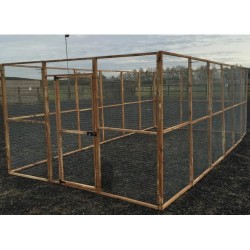 Large Chicken Run 9ft Wide x 18ft Long x 6ft Tall without Roof.