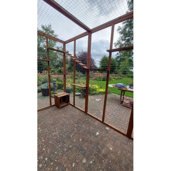 The Meow Manor – 8ft x 12ft x 8ft Lean-To Catio 🏰😺