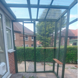 The Garden Retreat – 12ft x 6ft x 7.5ft Lean-To Catio 🌿🐈 The Garden Retreat – 12ft x 6ft x 7.5ft Lean-To Catio 🌿🐈