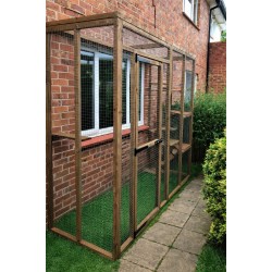 Purr-fect Playhouse! 6ft x 3ft x 7ft5" Lean-To Catio — Explore and Roam Safely