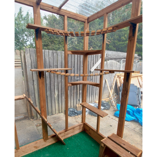 Catio Lean-To – Secure Outdoor Cat Run (6ft x 9ft x 7ft5") Catio Lean-To – Secure Outdoor Cat Run (6ft x 9ft x 7ft5")