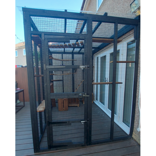 Catio Lean-To – Secure Outdoor Cat Run (6ft x 9ft x 7ft5") Catio Lean-To – Secure Outdoor Cat Run (6ft x 9ft x 7ft5")