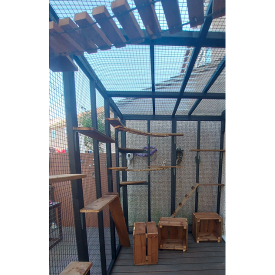 Catio Lean-To – Secure Outdoor Cat Run (6ft x 9ft x 7ft5") Catio Lean-To – Secure Outdoor Cat Run (6ft x 9ft x 7ft5")