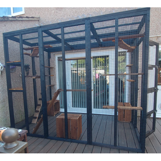 Catio Lean-To – Secure Outdoor Cat Run (6ft x 9ft x 7ft5") Catio Lean-To – Secure Outdoor Cat Run (6ft x 9ft x 7ft5")