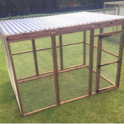 Strong Animal Run 6ft x 9ft 16G with optional Fox Proofing, shelves and roof Cat Play Pen