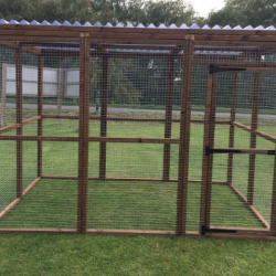 Strong Animal Run 6ft x 9ft 16G with optional Fox Proofing, shelves and roof Cat Play Pen