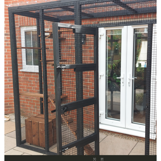 Catio / 3 Sided Cat Run 8ft x 4ft Safe Outdoor Play Pen Catio / 3 Sided Cat Run 8ft x 4ft Safe Outdoor Play Pen