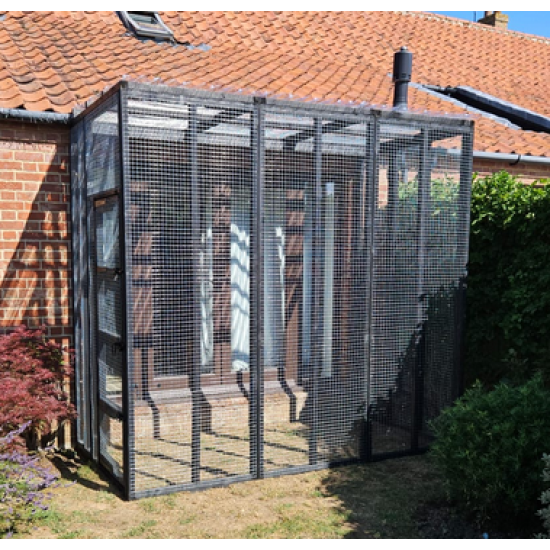 Catio / 3 Sided Cat Run 9ft wide x 5ft Deep x 8ft High Safe Outdoor Play Pen Catio / 3 Sided Cat Run 9ft wide x 5ft Deep x 8ft High Safe Outdoor Play Pen