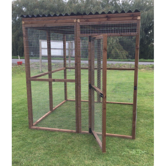 6FT x 6FT Predator-Proof Pet Enclosure – 16G Wire with Roof Options for Rabbits, Chickens , Dogs and Cats 🐰🐔🐱