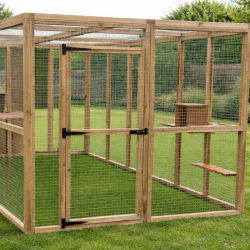 Cat House/ Play Pen Free Standing Cat Safe Enclosure 6x9ft