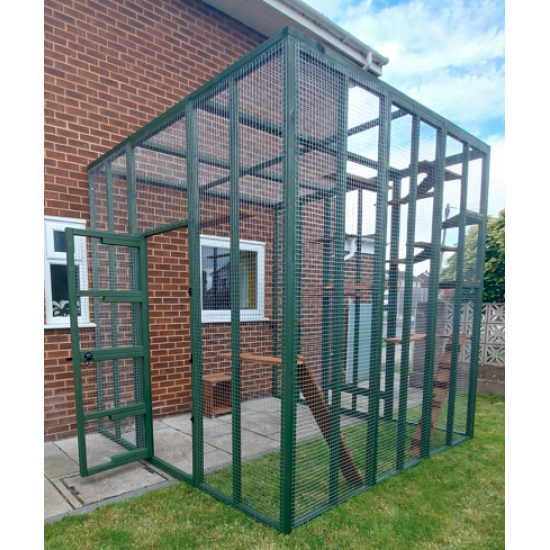 3sided lean to Catio Enclosure 275cm x 275cm 275cm x 275cm tall Painted 3sided lean to Catio Enclosure 275cm x 275cm 275cm x 275cm tall Painted