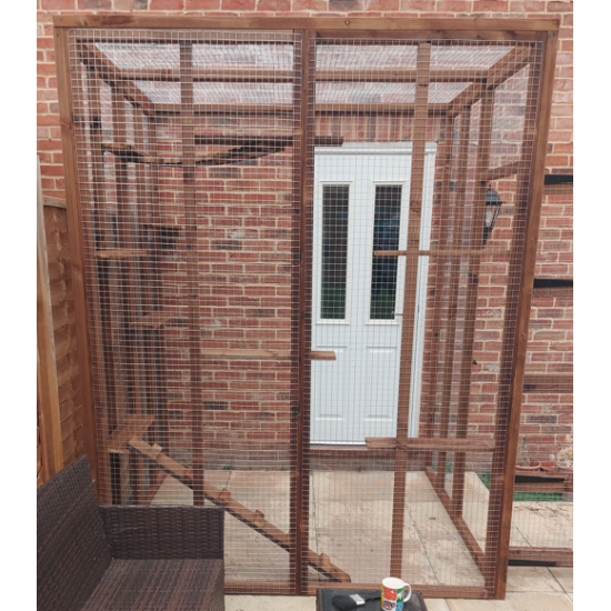 6FT X 6FT X 8FT High Lean to Three Sided Catio Enclosure 6FT X 6FT X 8FT High Lean to Three Sided Catio Enclosure
