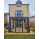 Midnight Meow Mansion – 6ft x 9ft x 7.5ft Painted Black Edition