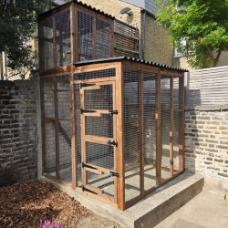 3 Sided Catio with Lookout Tower 3 Sided Catio with Lookout Tower