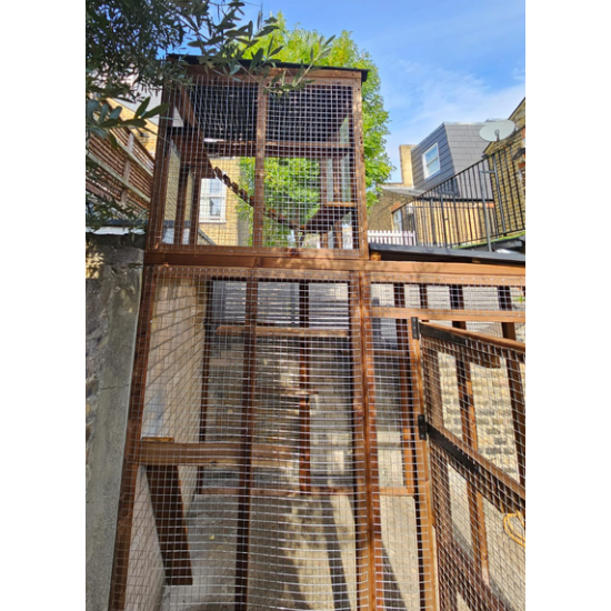 3 Sided Catio with Lookout Tower 3 Sided Catio with Lookout Tower
