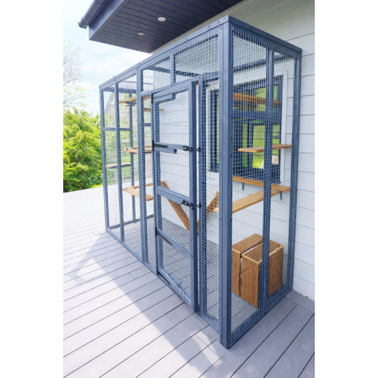 Grey Glide Lean-To – 8ft Long x 3ft Wide x 7.5ft Tall