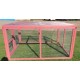 Pink Painted Rabbit Run Guinea Pig 6ft x 6ft 3ft Tall