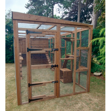 Cat House / Play Pen With Sleeping Box 12ft x 6ft