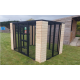 Freestanding Catio enclosure 6ft x 9ft x 6ft tall With Black 16g wire mesh & Tongue and groove boarded corners Freestanding Catio enclosure 6ft x 9ft x 6ft tall With Black 16g wire mesh & Tongue and groove boarded corners