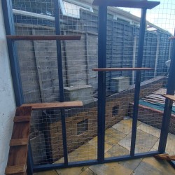 The Garden Den – Three-Sided Catio Retreat (6ft x 6ft x 8ft) 🐾🏡🌿 The Garden Den – Three-Sided Catio Retreat (6ft x 6ft x 8ft) 🐾🏡🌿