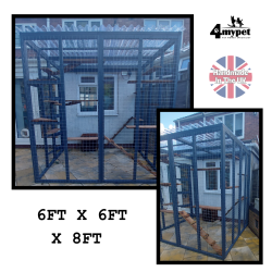The Garden Den β Three-Sided Catio Retreat (6ft x 6ft x 8ft) πΎπ‘πΏ The Garden Den β Three-Sided Catio Retreat (6ft x 6ft x 8ft) πΎπ‘πΏ