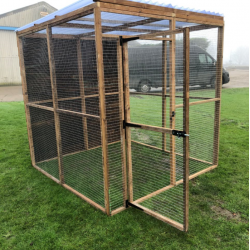 Bird Aviary 6ft x 6ft 19G Chicken Run Budget Waterproof Enclosure Bird Aviary 6ft x 6ft 19G Chicken Run Budget Waterproof Enclosure