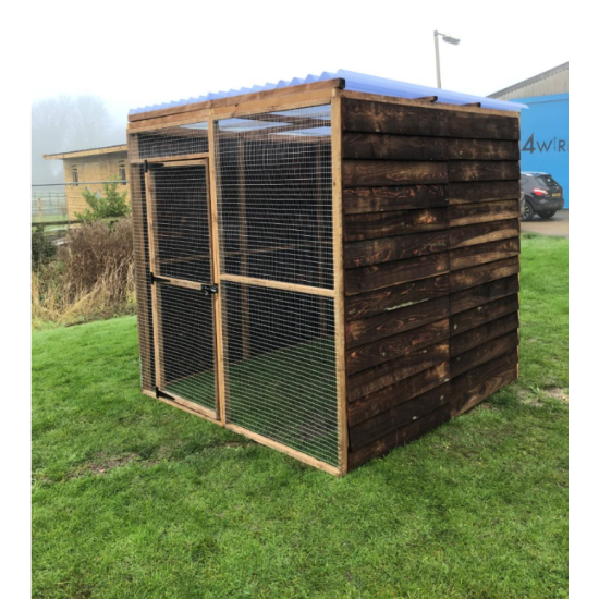 Bird Aviary 6ft x 6ft 19G Chicken Run Budget Waterproof Enclosure