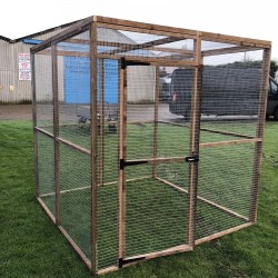 6FT x 6FT Run  Rabbit Chicken Pen Bird Aviary 19G 184cm x 93cm