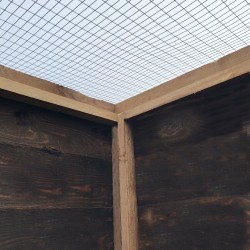 Bird Aviary 6ft x 6ft  Chicken Run Budget Enclosure 19G 184cm x 93cm