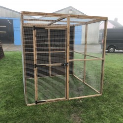 Bird Aviary with 2 Fully Boarded Panels - 6ft x 6ft 19G Chicken Run Budget Enclosure Bird Aviary with 2 Fully Boarded Panels - 6ft x 6ft 19G Chicken Run Budget Enclosure