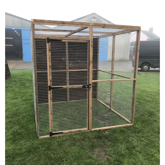 Bird Aviary 6ft x 6ft 19G Chicken Run Budget Enclosure