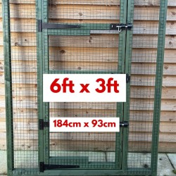 20 x Green Aviary Panels 6ft X 3ft Door Included