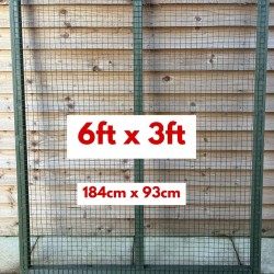 20 x Green Aviary Panels 6ft X 3ft Door Included