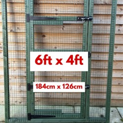 Green Aviary Door Panel 6ft x 4ft 16G Wire Mesh (184 x 126cm)
