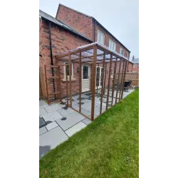 Explorer’s Haven – 12ft x 7ft x 8ft Three-Sided Cat Run 🐱 🔍🐾  Explorer’s Haven – 12ft x 7ft x 8ft Three-Sided Cat Run 🐱 🔍🐾